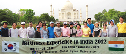 비즈니스 전공 2012년도 인도 해외 탐방 사진