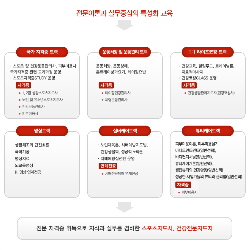 전문이론과 실무중심의 특성화 교육